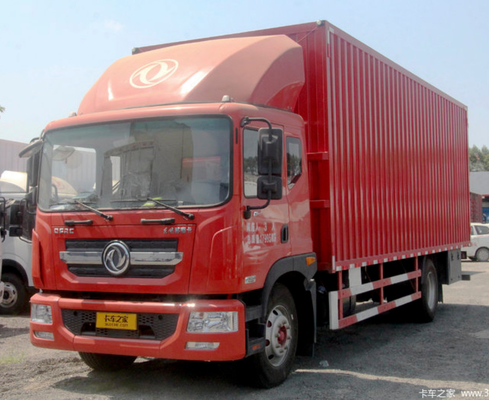 Le camion de livraison diesel de cargaison euro V nivellent Van Cargo Truck 4x2 conduisant l'empattement de 5200mm
