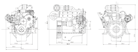 Moteur diesel de rail commun du moteur 70KW/95hp de Pump Explosion Proof de mécanicien