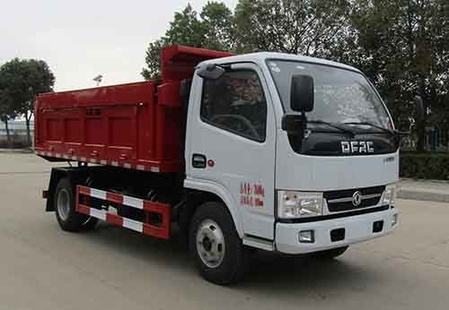 Euro cabine simple de rangée de camion à benne basculante de déchets de V avec le conteneur 5CBM