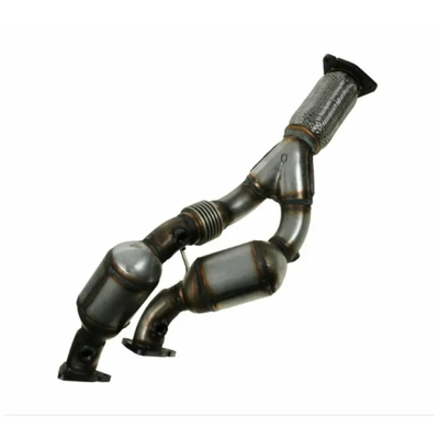 Pièces de rechange automatiques de convertisseur catalytique de tuyau de l'échappement Y doubles pour VW Touareg 3.2L Y2004-2006