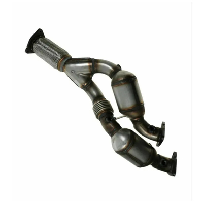 Pièces de rechange automatiques de convertisseur catalytique de tuyau de l'échappement Y doubles pour VW Touareg 3.2L Y2004-2006